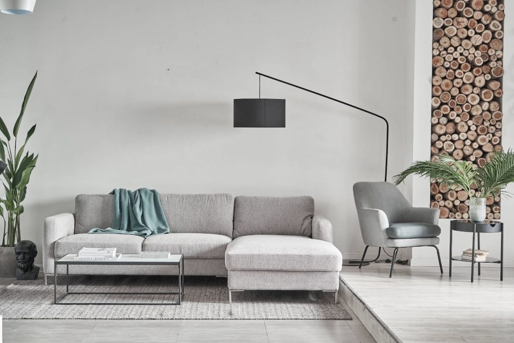 sofa góc tối giản