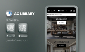app AC Library khám phá xu hướng thiết kế nội thất mới